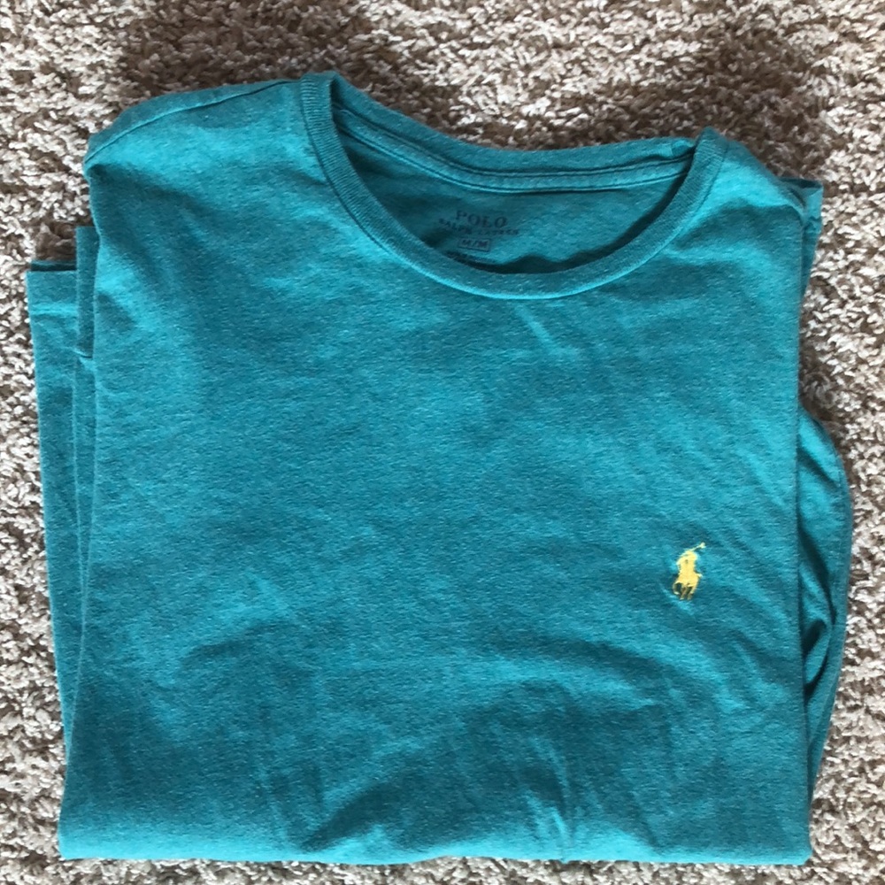 Polo Ralph Lauren. Aqua blue long sleeve. Size mens medium.
